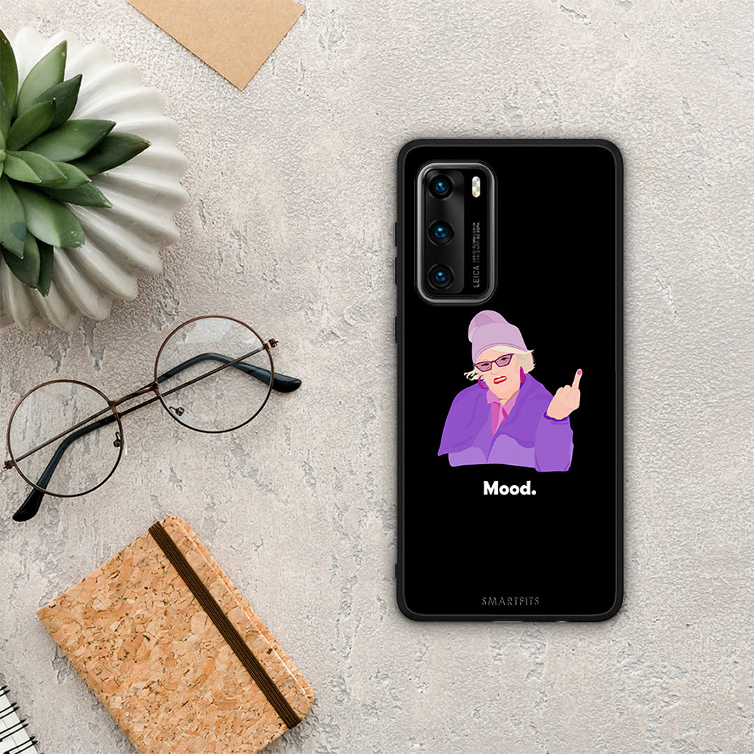 Grandma Mood Black - Huawei P40 case