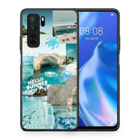 Thumbnail for Θήκη Huawei P40 Lite 5G Aesthetic Summer από τη Smartfits με σχέδιο στο πίσω μέρος και μαύρο περίβλημα | Huawei P40 Lite 5G Aesthetic Summer Case with Colorful Back and Black Bezels