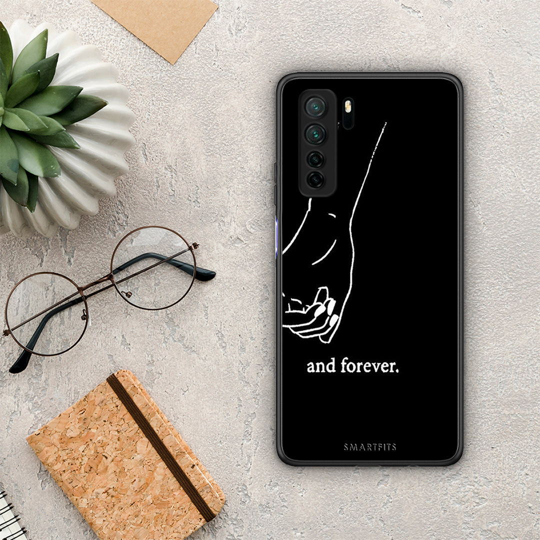 Θήκη Huawei P40 Lite 5G Always & Forever 2 από τη Smartfits με σχέδιο στο πίσω μέρος και μαύρο περίβλημα | Huawei P40 Lite 5G Always & Forever 2 Case with Colorful Back and Black Bezels