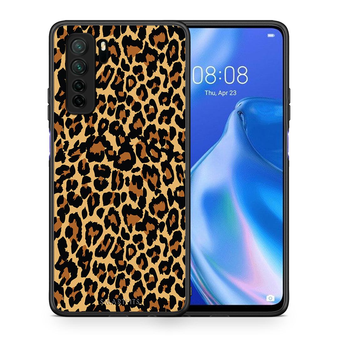 Θήκη Huawei P40 Lite 5G Animal Leopard από τη Smartfits με σχέδιο στο πίσω μέρος και μαύρο περίβλημα | Huawei P40 Lite 5G Animal Leopard Case with Colorful Back and Black Bezels