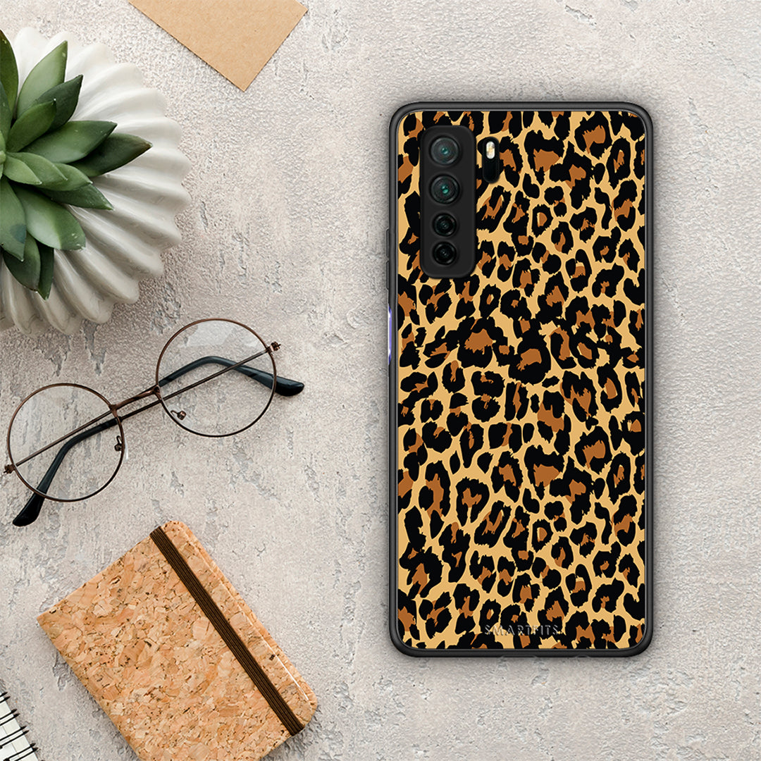 Θήκη Huawei P40 Lite 5G Animal Leopard από τη Smartfits με σχέδιο στο πίσω μέρος και μαύρο περίβλημα | Huawei P40 Lite 5G Animal Leopard Case with Colorful Back and Black Bezels