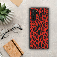 Thumbnail for Θήκη Huawei P40 Lite 5G Animal Red Leopard από τη Smartfits με σχέδιο στο πίσω μέρος και μαύρο περίβλημα | Huawei P40 Lite 5G Animal Red Leopard Case with Colorful Back and Black Bezels