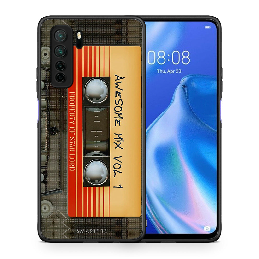 Θήκη Huawei P40 Lite 5G Awesome Mix από τη Smartfits με σχέδιο στο πίσω μέρος και μαύρο περίβλημα | Huawei P40 Lite 5G Awesome Mix Case with Colorful Back and Black Bezels