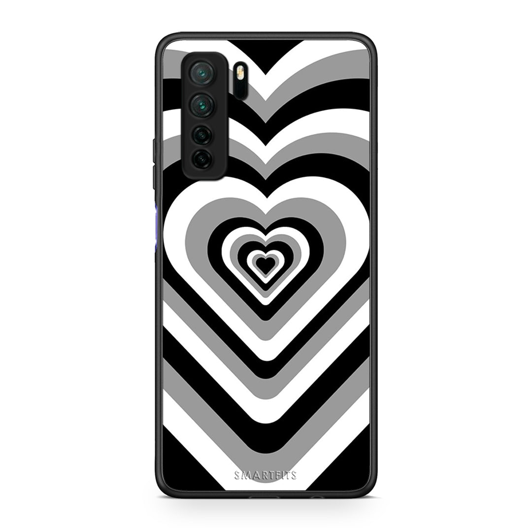 Θήκη Huawei P40 Lite 5G Black Hearts από τη Smartfits με σχέδιο στο πίσω μέρος και μαύρο περίβλημα | Huawei P40 Lite 5G Black Hearts Case with Colorful Back and Black Bezels