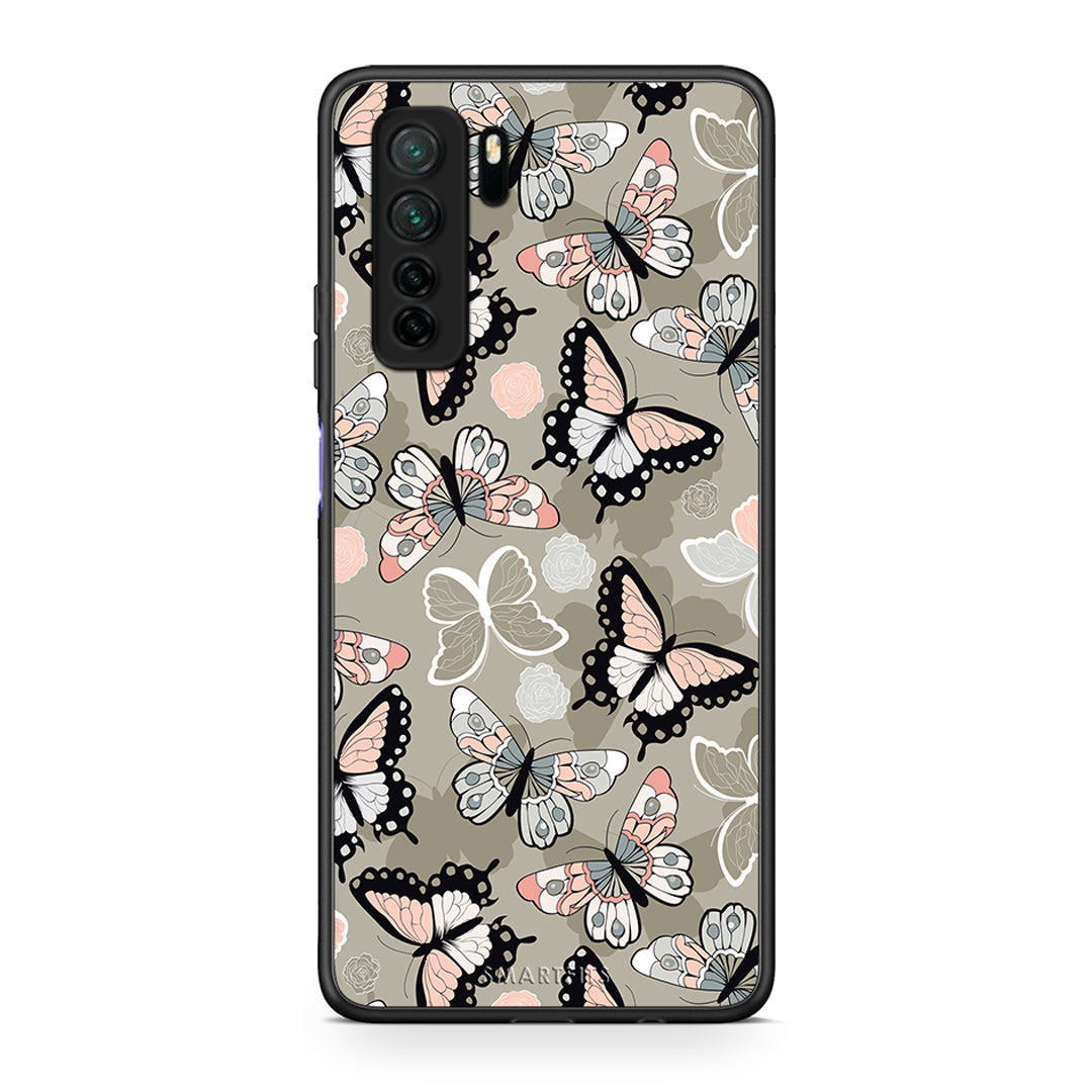 Θήκη Huawei P40 Lite 5G Boho Butterflies από τη Smartfits με σχέδιο στο πίσω μέρος και μαύρο περίβλημα | Huawei P40 Lite 5G Boho Butterflies Case with Colorful Back and Black Bezels