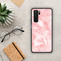 Thumbnail for Θήκη Huawei P40 Lite 5G Boho Pink Feather από τη Smartfits με σχέδιο στο πίσω μέρος και μαύρο περίβλημα | Huawei P40 Lite 5G Boho Pink Feather Case with Colorful Back and Black Bezels