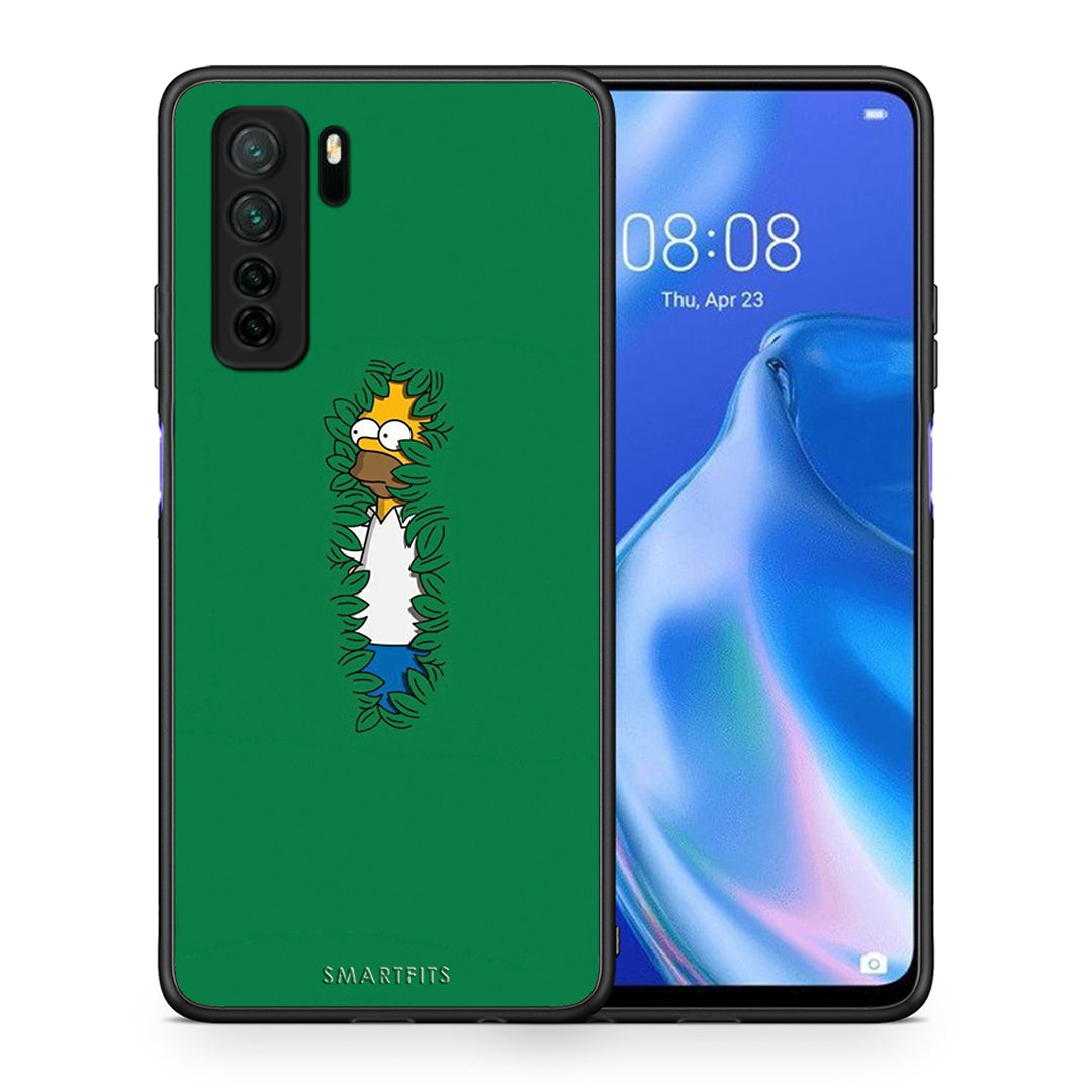 Θήκη Huawei P40 Lite 5G Bush Man από τη Smartfits με σχέδιο στο πίσω μέρος και μαύρο περίβλημα | Huawei P40 Lite 5G Bush Man Case with Colorful Back and Black Bezels