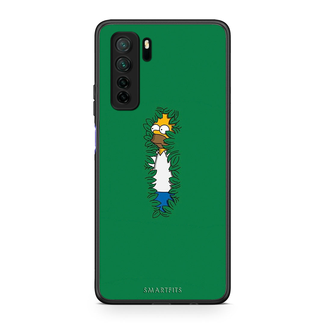 Θήκη Huawei P40 Lite 5G Bush Man από τη Smartfits με σχέδιο στο πίσω μέρος και μαύρο περίβλημα | Huawei P40 Lite 5G Bush Man Case with Colorful Back and Black Bezels