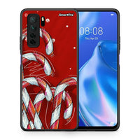 Thumbnail for Θήκη Huawei P40 Lite 5G Candy Cane από τη Smartfits με σχέδιο στο πίσω μέρος και μαύρο περίβλημα | Huawei P40 Lite 5G Candy Cane Case with Colorful Back and Black Bezels