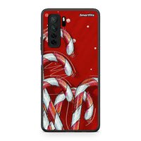 Thumbnail for Θήκη Huawei P40 Lite 5G Candy Cane από τη Smartfits με σχέδιο στο πίσω μέρος και μαύρο περίβλημα | Huawei P40 Lite 5G Candy Cane Case with Colorful Back and Black Bezels