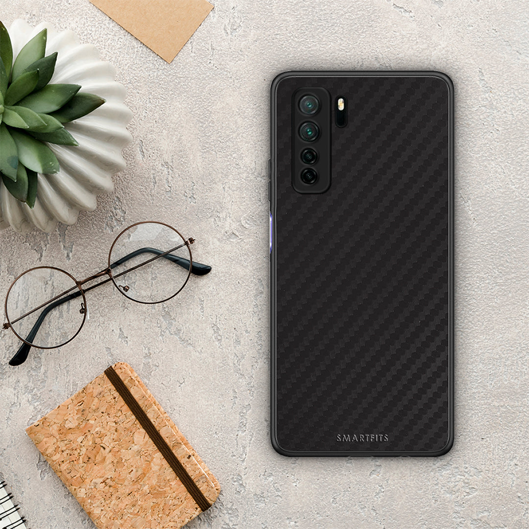 Θήκη Huawei P40 Lite 5G Carbon Black από τη Smartfits με σχέδιο στο πίσω μέρος και μαύρο περίβλημα | Huawei P40 Lite 5G Carbon Black Case with Colorful Back and Black Bezels