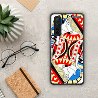 Thumbnail for Θήκη Huawei P40 Lite 5G Card Love από τη Smartfits με σχέδιο στο πίσω μέρος και μαύρο περίβλημα | Huawei P40 Lite 5G Card Love Case with Colorful Back and Black Bezels