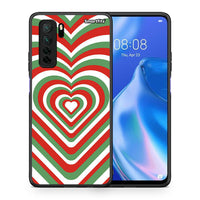 Thumbnail for Θήκη Huawei P40 Lite 5G Christmas Hearts από τη Smartfits με σχέδιο στο πίσω μέρος και μαύρο περίβλημα | Huawei P40 Lite 5G Christmas Hearts Case with Colorful Back and Black Bezels