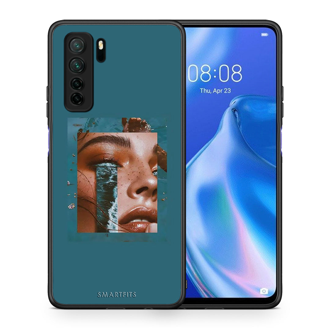 Θήκη Huawei P40 Lite 5G Cry An Ocean από τη Smartfits με σχέδιο στο πίσω μέρος και μαύρο περίβλημα | Huawei P40 Lite 5G Cry An Ocean Case with Colorful Back and Black Bezels