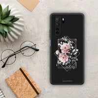 Thumbnail for Θήκη Huawei P40 Lite 5G Flower Frame από τη Smartfits με σχέδιο στο πίσω μέρος και μαύρο περίβλημα | Huawei P40 Lite 5G Flower Frame Case with Colorful Back and Black Bezels