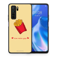 Thumbnail for Θήκη Huawei P40 Lite 5G Fries Before Guys από τη Smartfits με σχέδιο στο πίσω μέρος και μαύρο περίβλημα | Huawei P40 Lite 5G Fries Before Guys Case with Colorful Back and Black Bezels