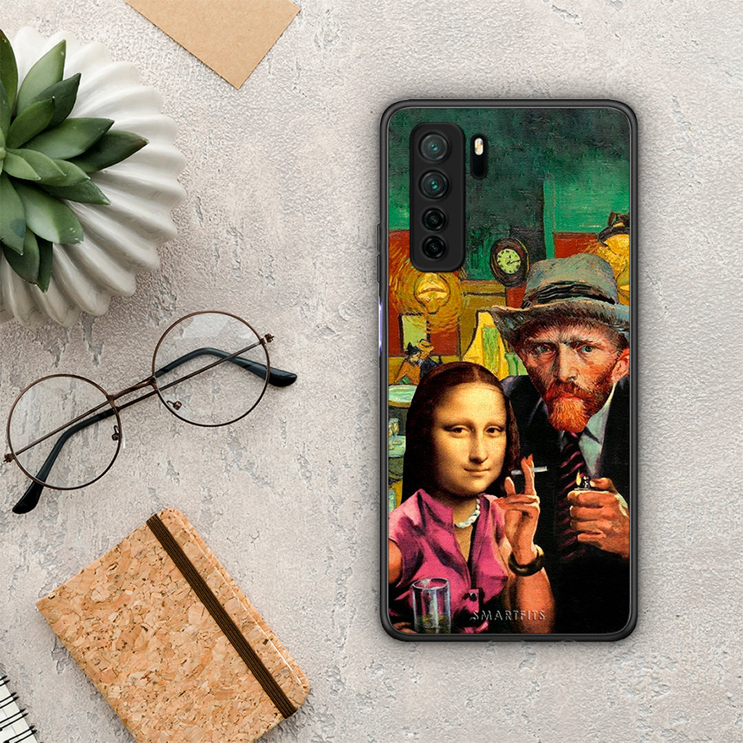 Θήκη Huawei P40 Lite 5G Funny Art από τη Smartfits με σχέδιο στο πίσω μέρος και μαύρο περίβλημα | Huawei P40 Lite 5G Funny Art Case with Colorful Back and Black Bezels