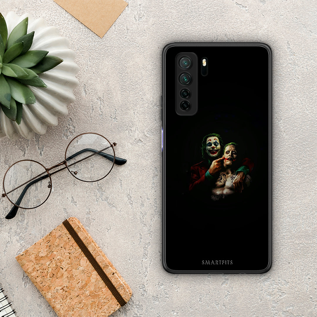 Θήκη Huawei P40 Lite 5G Hero Clown από τη Smartfits με σχέδιο στο πίσω μέρος και μαύρο περίβλημα | Huawei P40 Lite 5G Hero Clown Case with Colorful Back and Black Bezels