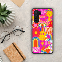 Thumbnail for Θήκη Huawei P40 Lite 5G Hippie Love από τη Smartfits με σχέδιο στο πίσω μέρος και μαύρο περίβλημα | Huawei P40 Lite 5G Hippie Love Case with Colorful Back and Black Bezels