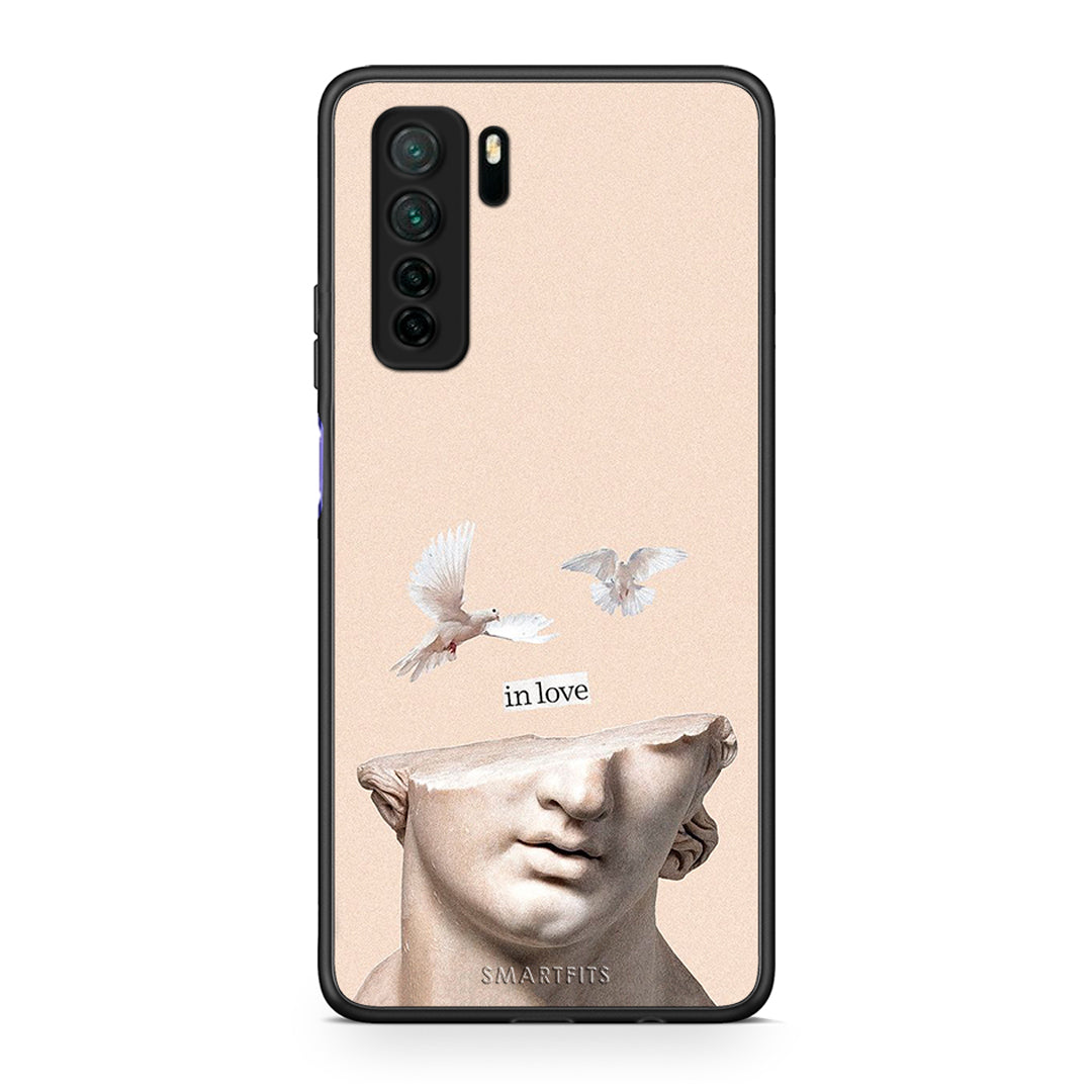 Θήκη Huawei P40 Lite 5G In Love από τη Smartfits με σχέδιο στο πίσω μέρος και μαύρο περίβλημα | Huawei P40 Lite 5G In Love Case with Colorful Back and Black Bezels