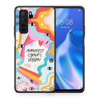 Thumbnail for Θήκη Huawei P40 Lite 5G Manifest Your Vision από τη Smartfits με σχέδιο στο πίσω μέρος και μαύρο περίβλημα | Huawei P40 Lite 5G Manifest Your Vision Case with Colorful Back and Black Bezels