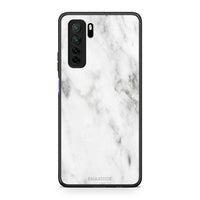 Thumbnail for Θήκη Huawei P40 Lite 5G Marble White από τη Smartfits με σχέδιο στο πίσω μέρος και μαύρο περίβλημα | Huawei P40 Lite 5G Marble White Case with Colorful Back and Black Bezels