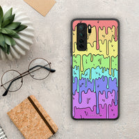 Thumbnail for Θήκη Huawei P40 Lite 5G Melting Rainbow από τη Smartfits με σχέδιο στο πίσω μέρος και μαύρο περίβλημα | Huawei P40 Lite 5G Melting Rainbow Case with Colorful Back and Black Bezels