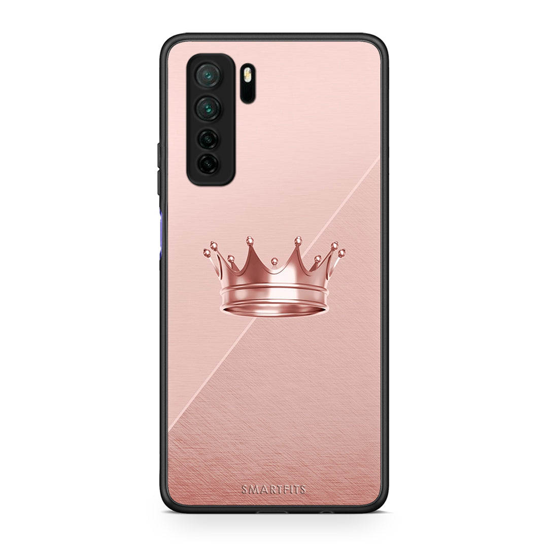 Θήκη Huawei P40 Lite 5G Minimal Crown από τη Smartfits με σχέδιο στο πίσω μέρος και μαύρο περίβλημα | Huawei P40 Lite 5G Minimal Crown Case with Colorful Back and Black Bezels