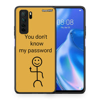 Thumbnail for Θήκη Huawei P40 Lite 5G My Password από τη Smartfits με σχέδιο στο πίσω μέρος και μαύρο περίβλημα | Huawei P40 Lite 5G My Password Case with Colorful Back and Black Bezels