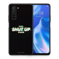 Thumbnail for Θήκη Huawei P40 Lite 5G OMG ShutUp από τη Smartfits με σχέδιο στο πίσω μέρος και μαύρο περίβλημα | Huawei P40 Lite 5G OMG ShutUp Case with Colorful Back and Black Bezels