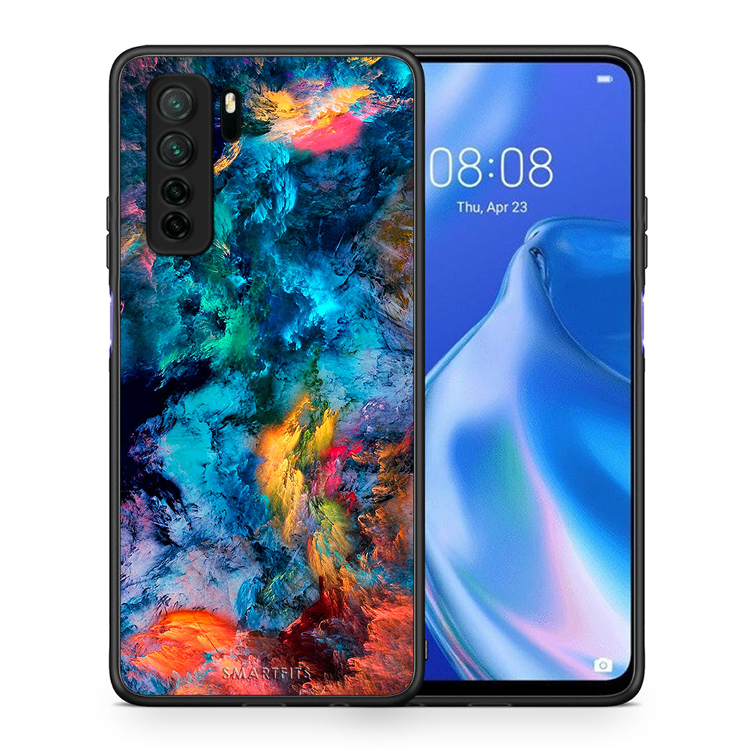 Θήκη Huawei P40 Lite 5G Paint Crayola από τη Smartfits με σχέδιο στο πίσω μέρος και μαύρο περίβλημα | Huawei P40 Lite 5G Paint Crayola Case with Colorful Back and Black Bezels