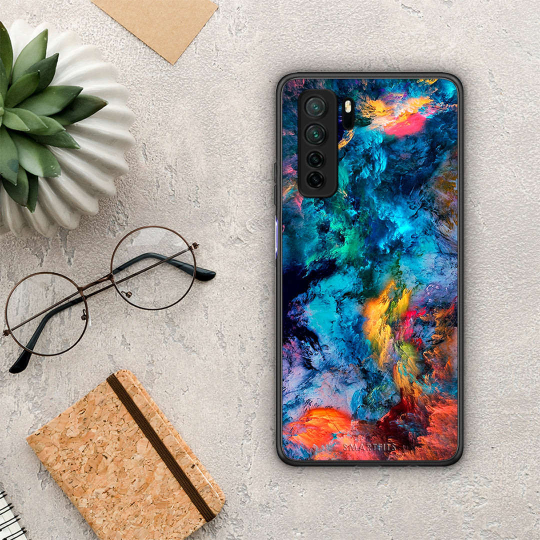 Θήκη Huawei P40 Lite 5G Paint Crayola από τη Smartfits με σχέδιο στο πίσω μέρος και μαύρο περίβλημα | Huawei P40 Lite 5G Paint Crayola Case with Colorful Back and Black Bezels