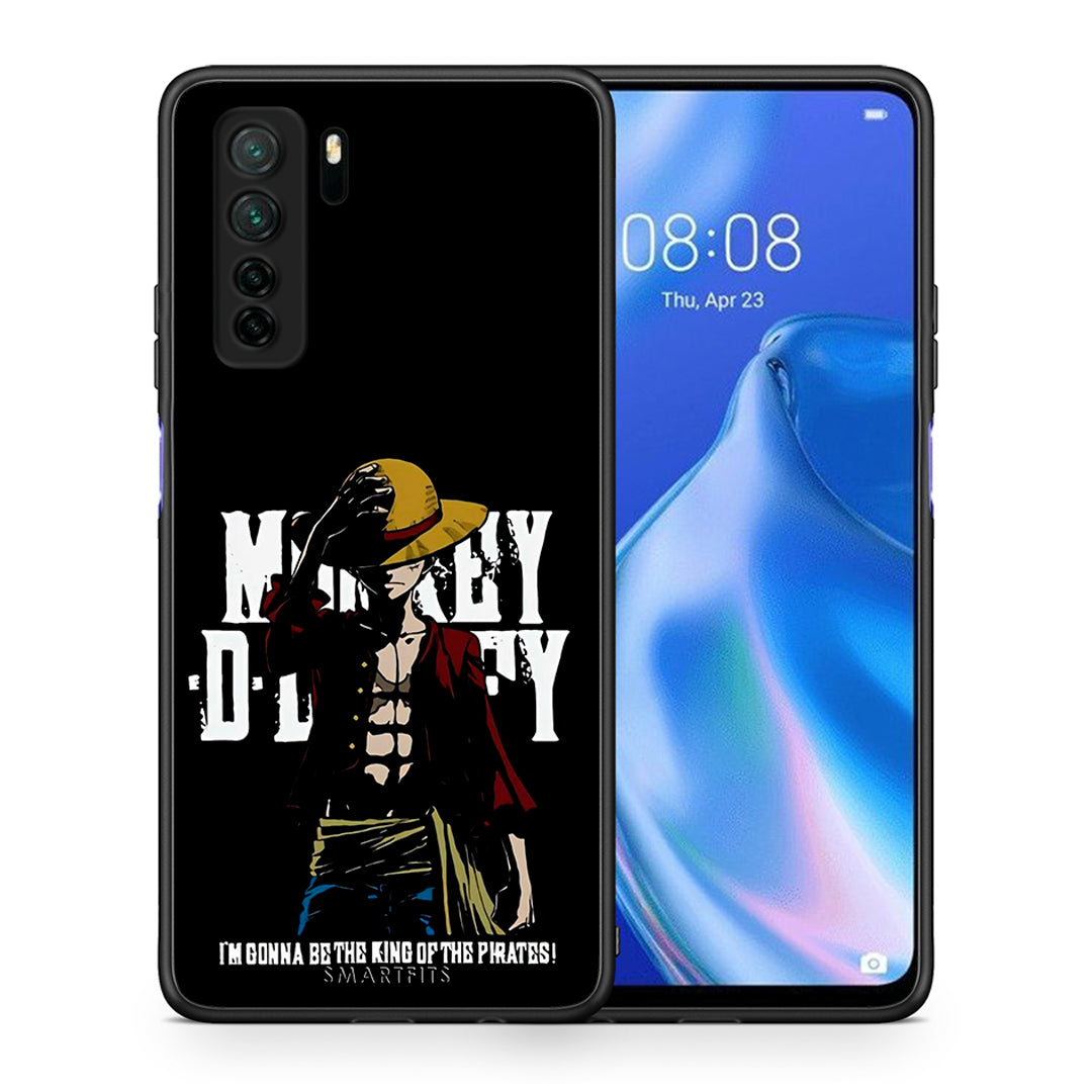 Θήκη Huawei P40 Lite 5G Pirate King από τη Smartfits με σχέδιο στο πίσω μέρος και μαύρο περίβλημα | Huawei P40 Lite 5G Pirate King Case with Colorful Back and Black Bezels