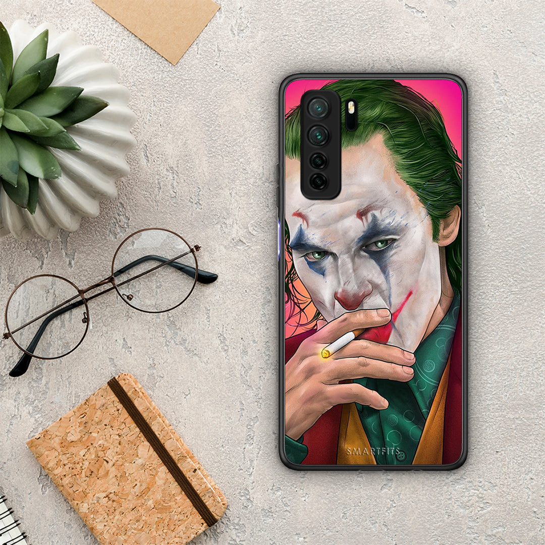 Θήκη Huawei P40 Lite 5G PopArt JokesOnU από τη Smartfits με σχέδιο στο πίσω μέρος και μαύρο περίβλημα | Huawei P40 Lite 5G PopArt JokesOnU Case with Colorful Back and Black Bezels