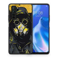 Thumbnail for Θήκη Huawei P40 Lite 5G PopArt Mask από τη Smartfits με σχέδιο στο πίσω μέρος και μαύρο περίβλημα | Huawei P40 Lite 5G PopArt Mask Case with Colorful Back and Black Bezels