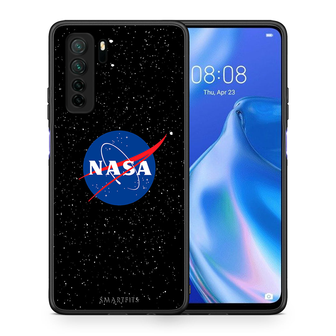 Θήκη Huawei P40 Lite 5G PopArt NASA από τη Smartfits με σχέδιο στο πίσω μέρος και μαύρο περίβλημα | Huawei P40 Lite 5G PopArt NASA Case with Colorful Back and Black Bezels