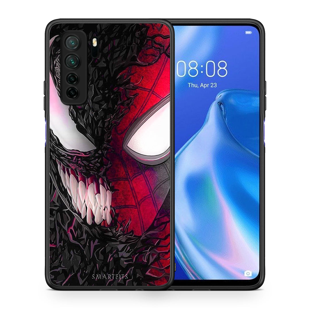 Θήκη Huawei P40 Lite 5G PopArt SpiderVenom από τη Smartfits με σχέδιο στο πίσω μέρος και μαύρο περίβλημα | Huawei P40 Lite 5G PopArt SpiderVenom Case with Colorful Back and Black Bezels