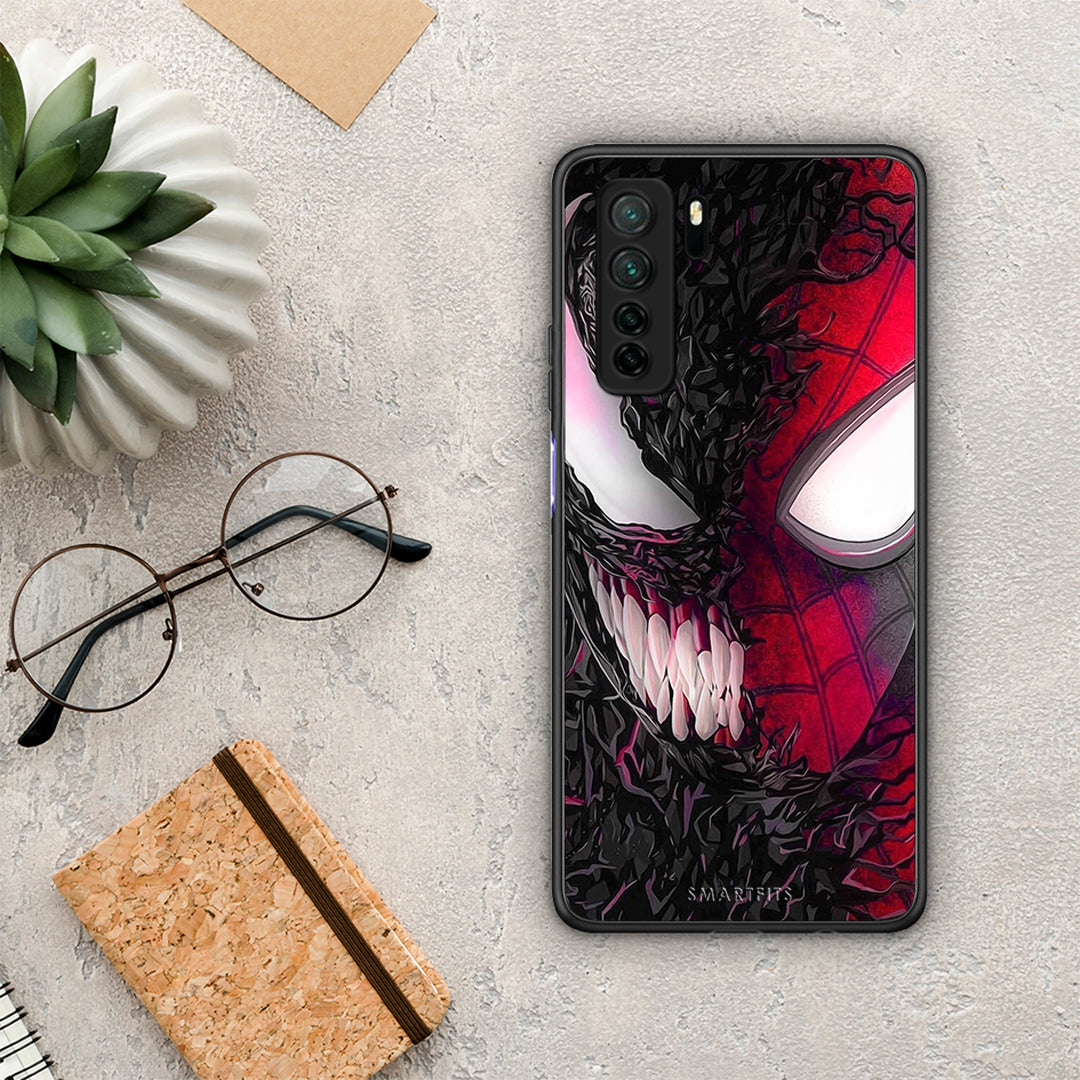 Θήκη Huawei P40 Lite 5G PopArt SpiderVenom από τη Smartfits με σχέδιο στο πίσω μέρος και μαύρο περίβλημα | Huawei P40 Lite 5G PopArt SpiderVenom Case with Colorful Back and Black Bezels