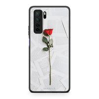 Thumbnail for Θήκη Huawei P40 Lite 5G Red Rose από τη Smartfits με σχέδιο στο πίσω μέρος και μαύρο περίβλημα | Huawei P40 Lite 5G Red Rose Case with Colorful Back and Black Bezels