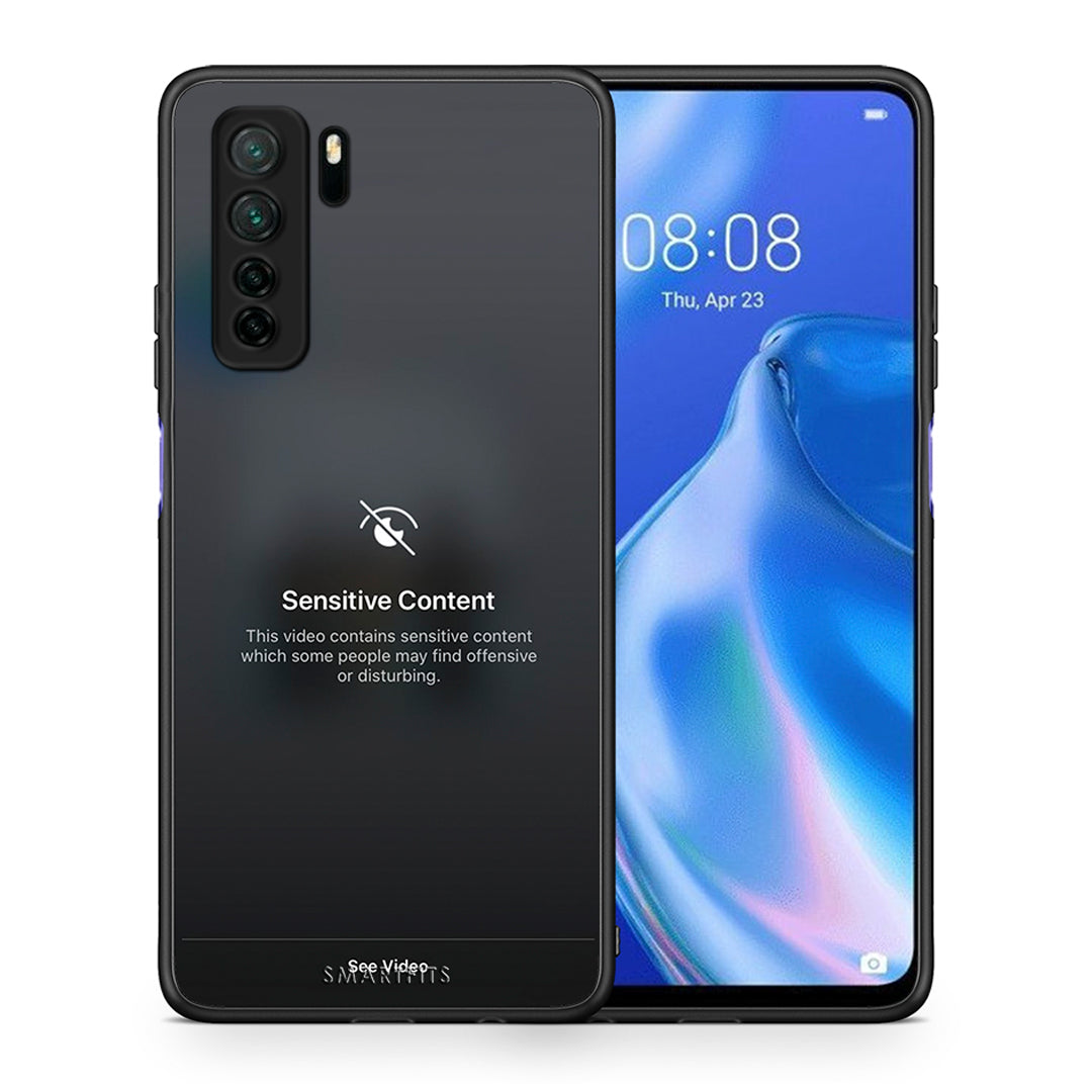 Θήκη Huawei P40 Lite 5G Sensitive Content από τη Smartfits με σχέδιο στο πίσω μέρος και μαύρο περίβλημα | Huawei P40 Lite 5G Sensitive Content Case with Colorful Back and Black Bezels