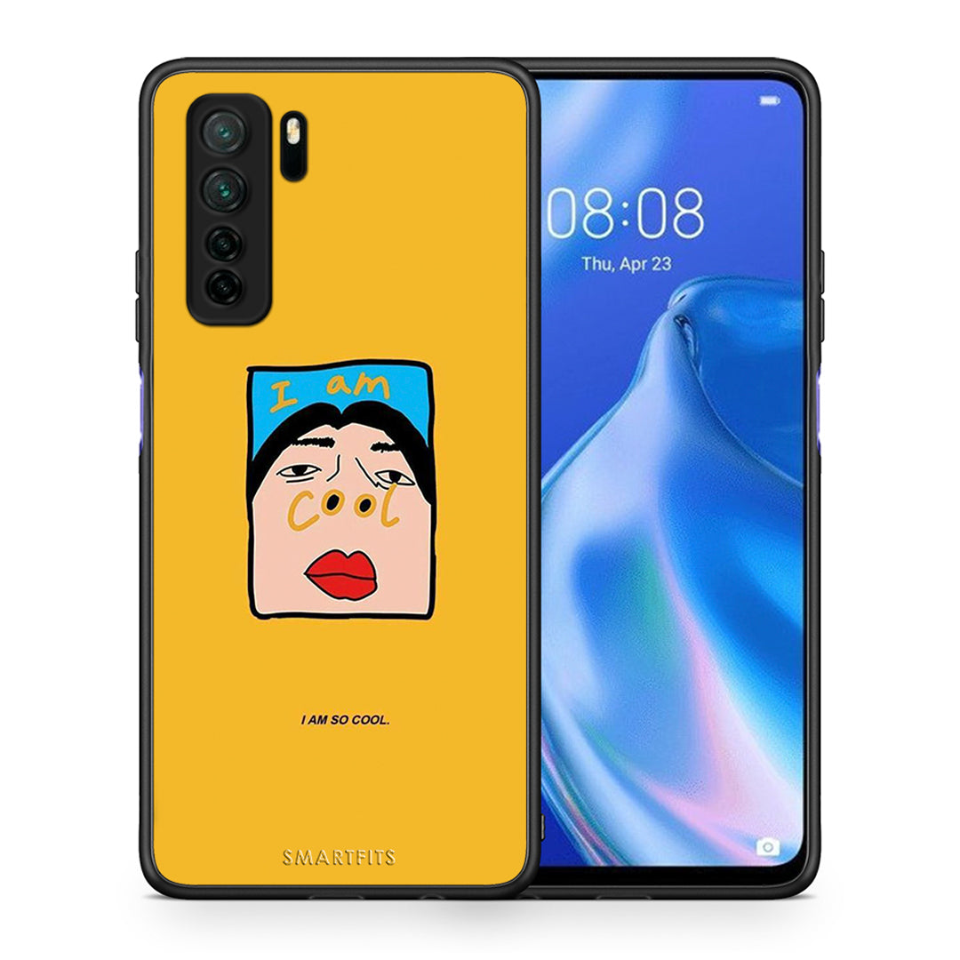 Θήκη Huawei P40 Lite 5G So Cool από τη Smartfits με σχέδιο στο πίσω μέρος και μαύρο περίβλημα | Huawei P40 Lite 5G So Cool Case with Colorful Back and Black Bezels