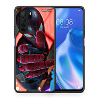 Thumbnail for Θήκη Huawei P40 Lite 5G Spider Hand από τη Smartfits με σχέδιο στο πίσω μέρος και μαύρο περίβλημα | Huawei P40 Lite 5G Spider Hand Case with Colorful Back and Black Bezels