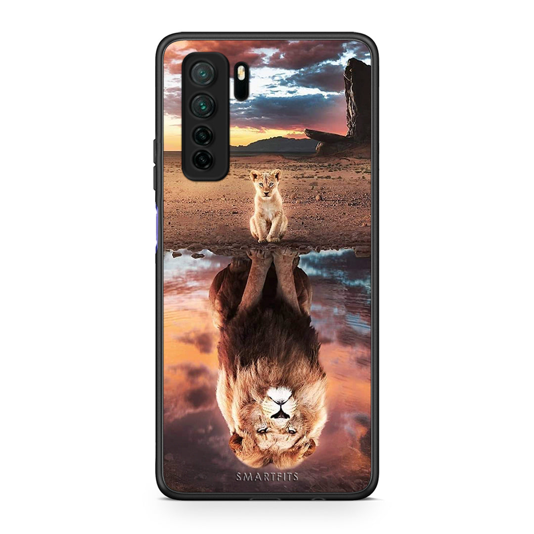 Θήκη Huawei P40 Lite 5G Sunset Dreams από τη Smartfits με σχέδιο στο πίσω μέρος και μαύρο περίβλημα | Huawei P40 Lite 5G Sunset Dreams Case with Colorful Back and Black Bezels