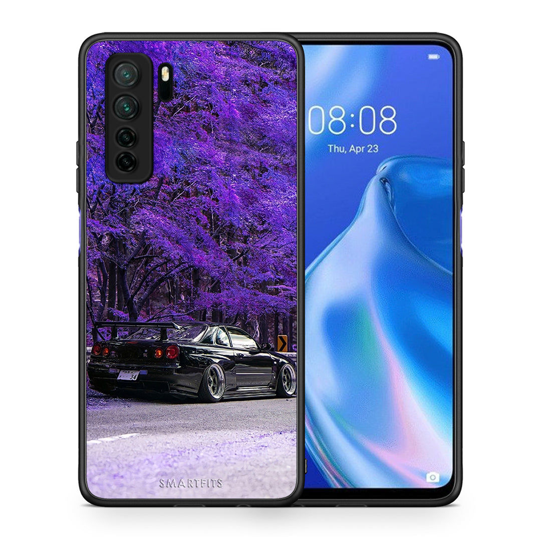 Θήκη Huawei P40 Lite 5G Super Car από τη Smartfits με σχέδιο στο πίσω μέρος και μαύρο περίβλημα | Huawei P40 Lite 5G Super Car Case with Colorful Back and Black Bezels