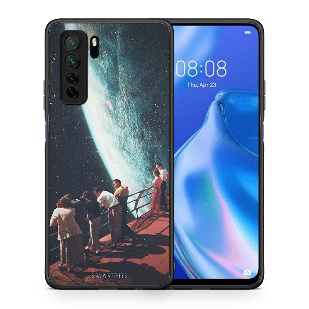 Θήκη Huawei P40 Lite 5G Surreal View από τη Smartfits με σχέδιο στο πίσω μέρος και μαύρο περίβλημα | Huawei P40 Lite 5G Surreal View Case with Colorful Back and Black Bezels