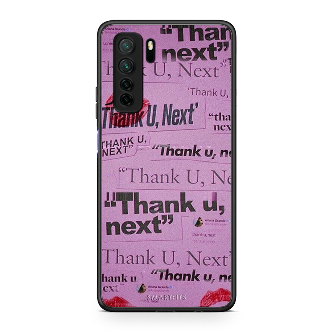 Θήκη Huawei P40 Lite 5G Thank You Next από τη Smartfits με σχέδιο στο πίσω μέρος και μαύρο περίβλημα | Huawei P40 Lite 5G Thank You Next Case with Colorful Back and Black Bezels