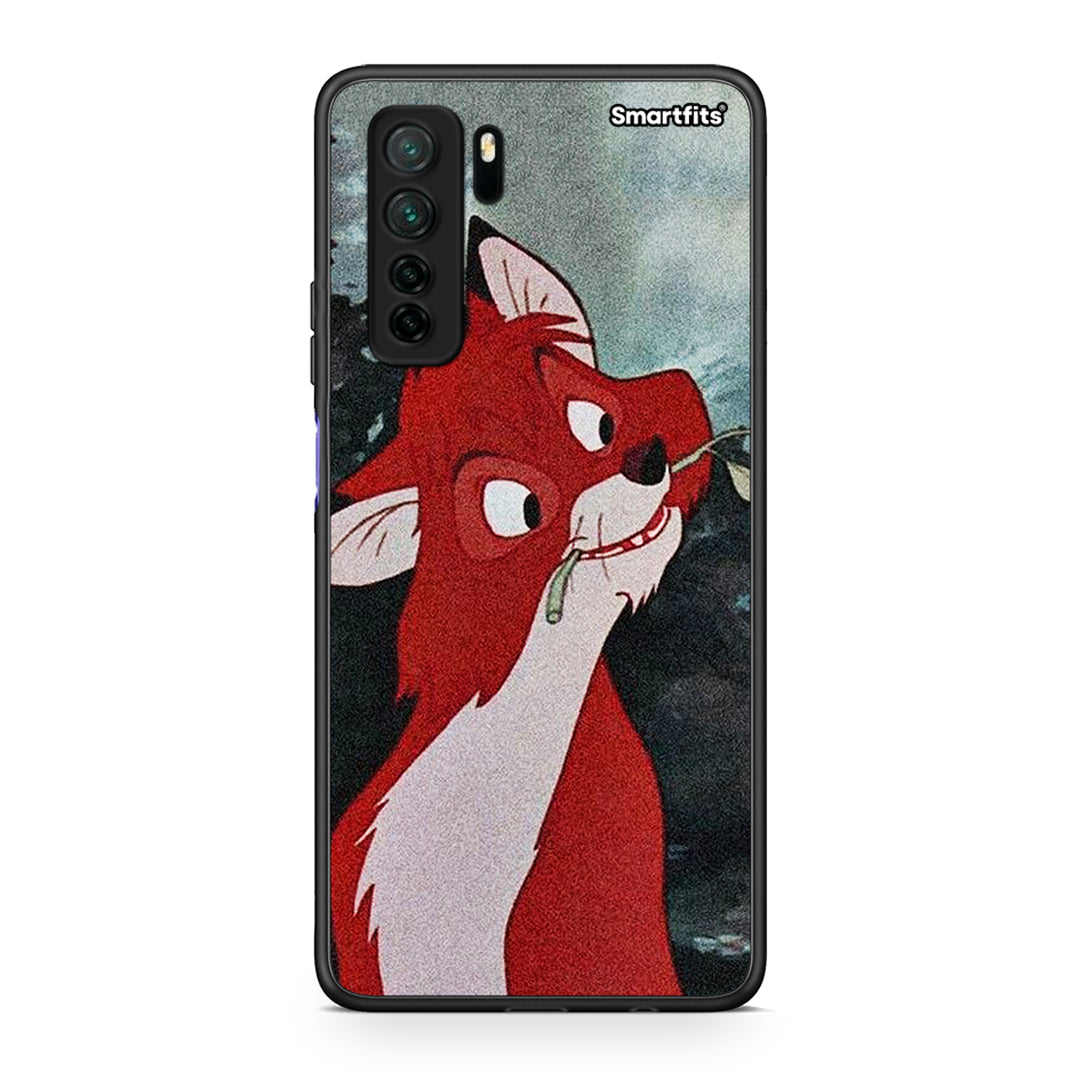 Θήκη Huawei P40 Lite 5G Tod And Vixey Love 1 από τη Smartfits με σχέδιο στο πίσω μέρος και μαύρο περίβλημα | Huawei P40 Lite 5G Tod And Vixey Love 1 Case with Colorful Back and Black Bezels