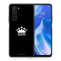 Thumbnail for Θήκη Huawei P40 Lite 5G Valentine Queen από τη Smartfits με σχέδιο στο πίσω μέρος και μαύρο περίβλημα | Huawei P40 Lite 5G Valentine Queen Case with Colorful Back and Black Bezels