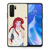 Thumbnail for Θήκη Huawei P40 Lite 5G Walking Mermaid από τη Smartfits με σχέδιο στο πίσω μέρος και μαύρο περίβλημα | Huawei P40 Lite 5G Walking Mermaid Case with Colorful Back and Black Bezels