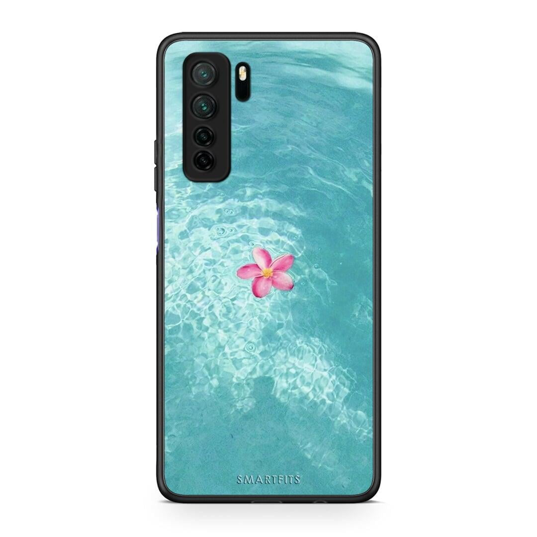 Θήκη Huawei P40 Lite 5G Water Flower από τη Smartfits με σχέδιο στο πίσω μέρος και μαύρο περίβλημα | Huawei P40 Lite 5G Water Flower Case with Colorful Back and Black Bezels